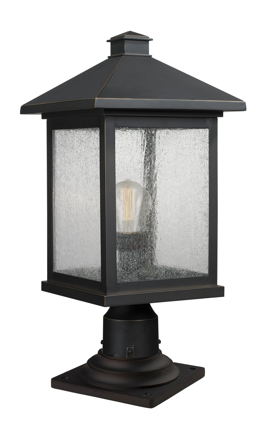 Z-Lite - 531PHBR-533PM-ORB - One Light Outdoor Pier Mounted Fixture - Portland - Oil Rubbed Bronze