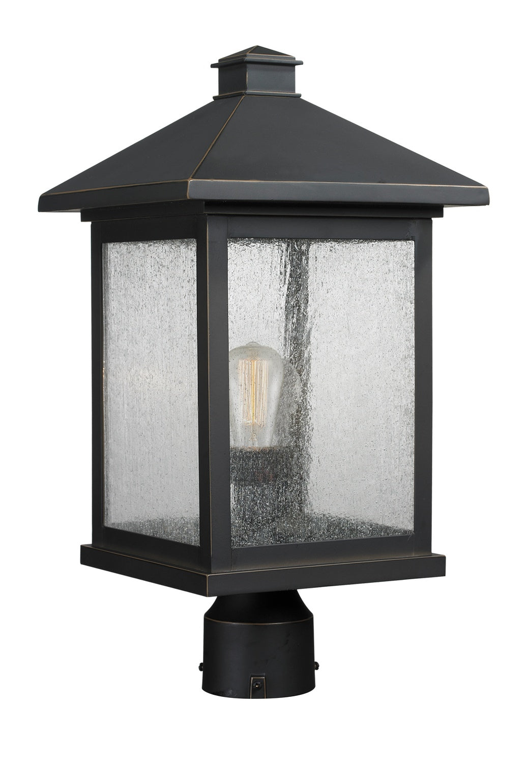 Z-Lite - 531PHBR-ORB - One Light Outdoor Post Mount - Portland - Oil Rubbed Bronze