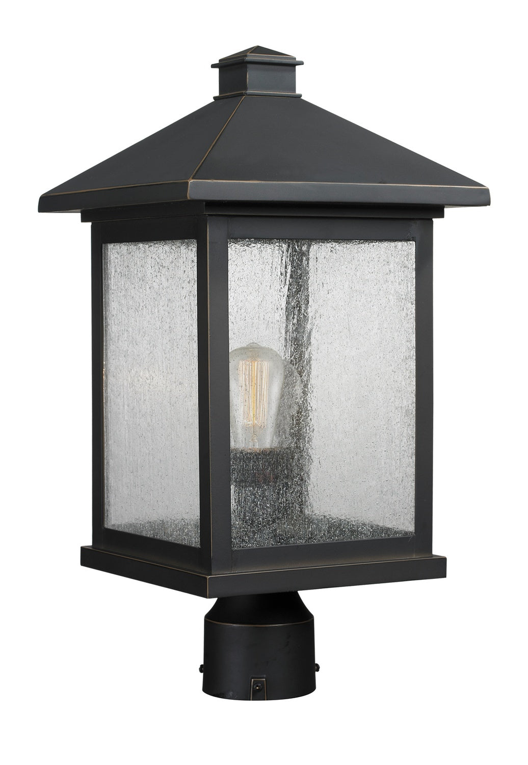 Z-Lite - 531PHBR-ORB - One Light Outdoor Post Mount Fixture - Portland - Oil Rubbed Bronze