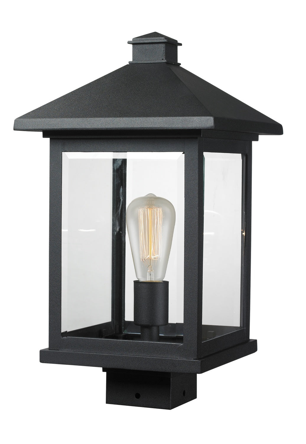 Z-Lite - 531PHBS-BK - One Light Outdoor Post Mount - Portland - Black