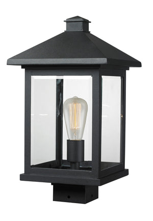 Z-Lite - 531PHBS-BK - One Light Outdoor Post Mount Fixture - Portland - Black