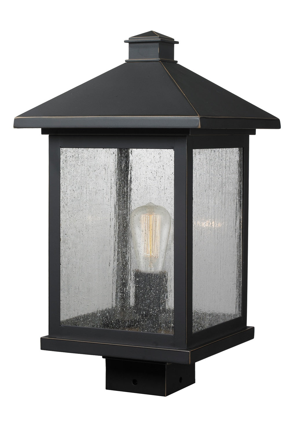 Z-Lite - 531PHBS-ORB - One Light Outdoor Post Mount - Portland - Oil Rubbed Bronze