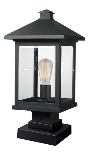 Z-Lite - 531PHBS-SQPM-BK - One Light Outdoor Pier Mounted Fixture - Portland - Black