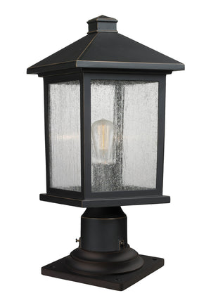 Z-Lite - 531PHMR-533PM-ORB - One Light Outdoor Pier Mounted Fixture - Portland - Oil Rubbed Bronze