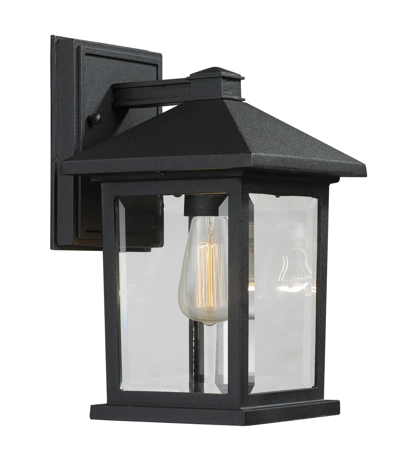 Z-Lite - 531S-BK - One Light Outdoor Wall Mount - Portland - Black