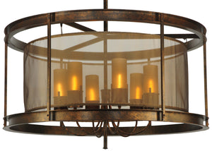 Meyda Tiffany - 128040 - Six Light Pendant - Cordoba - Gilded Tobacco