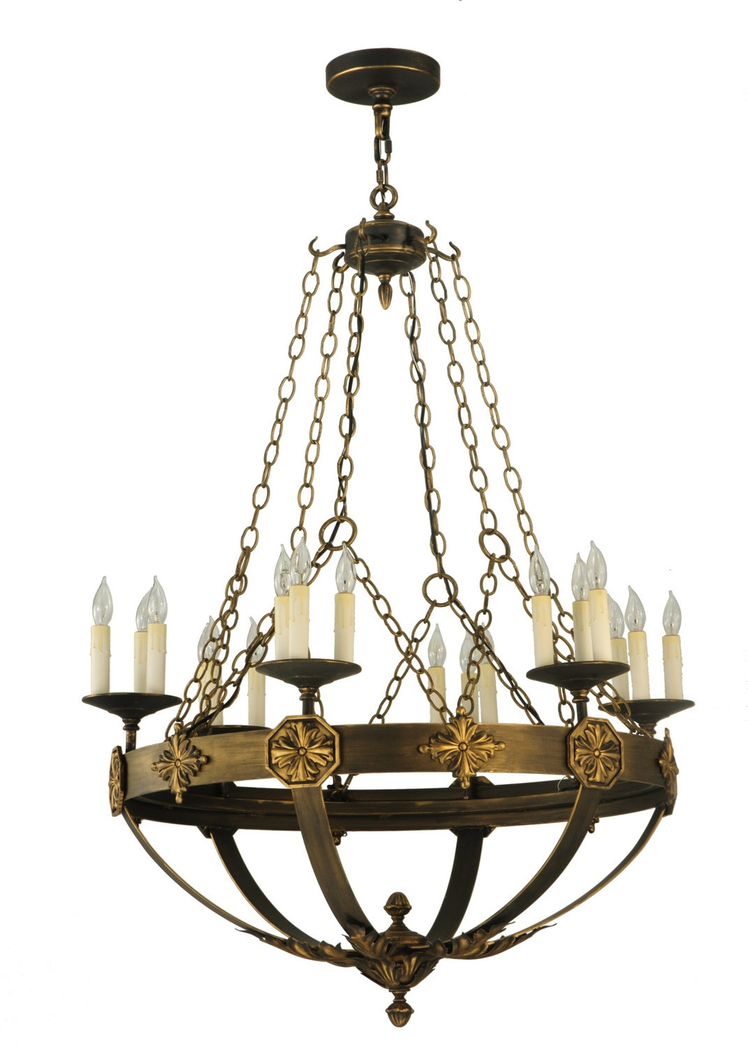 Meyda Tiffany - 128478 - 18 Light Chandelier - Neapolis - Florentine Gold