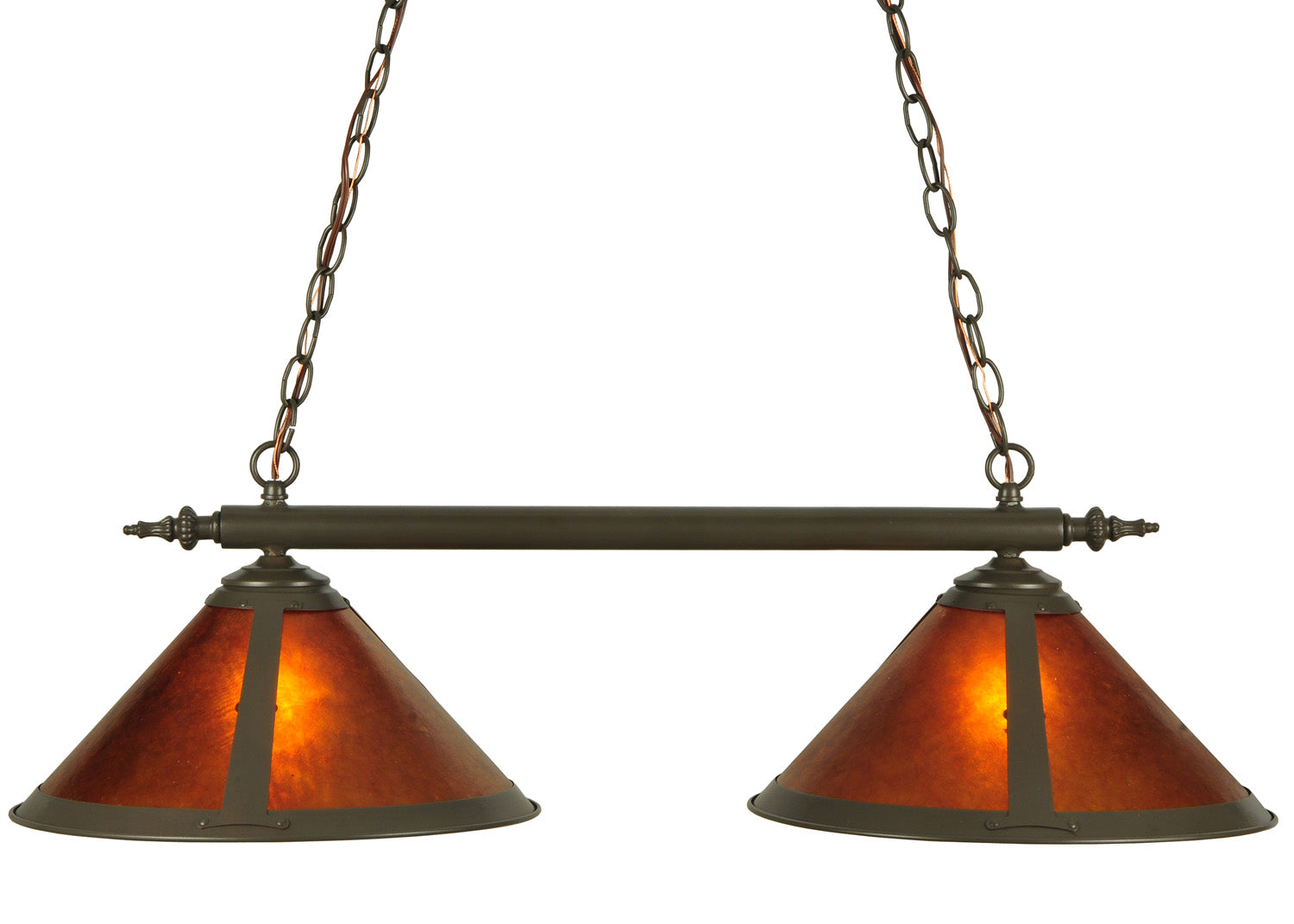 Meyda Tiffany - 129114 - Two Light Island Pendant - Sutter - Steel