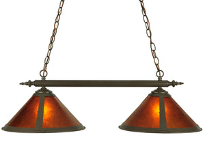 Meyda Tiffany - 129114 - Two Light Island Pendant - Sutter - Steel