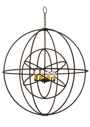 Meyda Tiffany - 129407 - Eight Light Chandelier - Atom Enerjisi - Rusty Nail