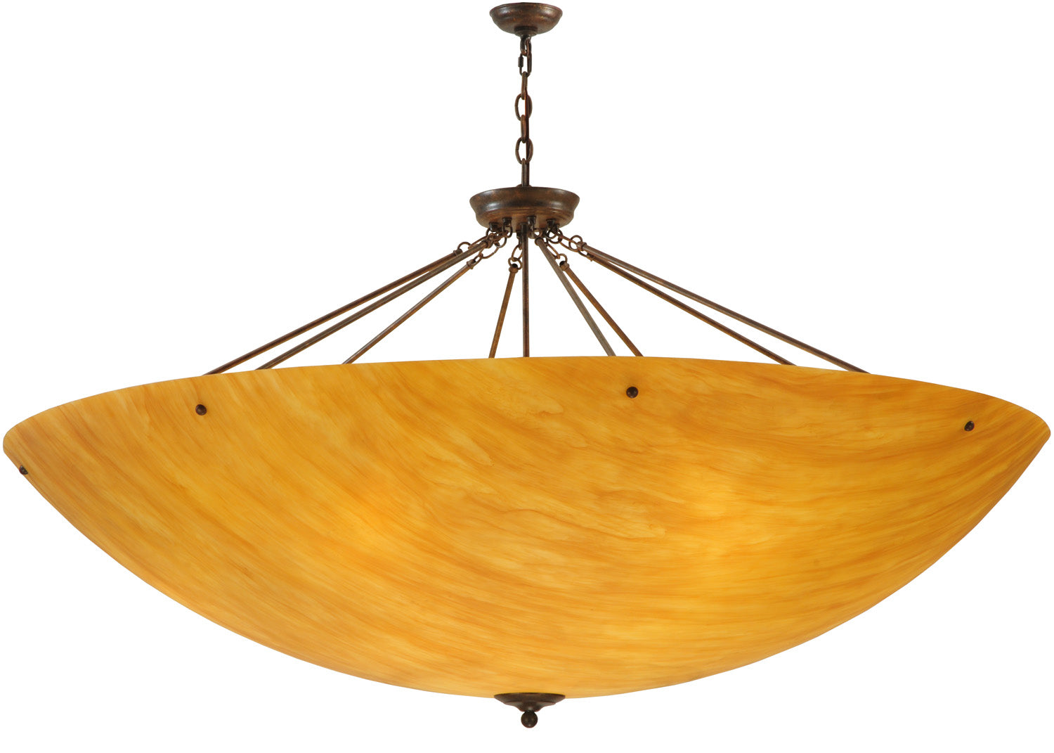 Meyda Tiffany - 130053 - 12 Light Inverted Pendant - Madison - Antique Rust