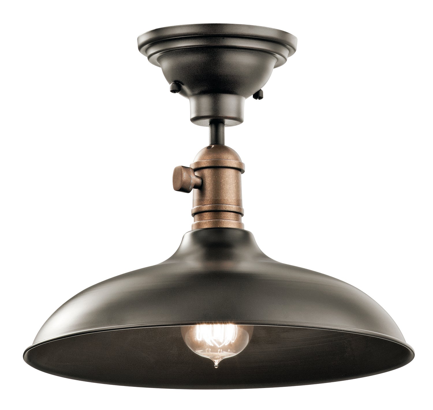 Kichler - 42580OZ - One Light Pendant/Semi Flush Mount - Cobson - Olde Bronze