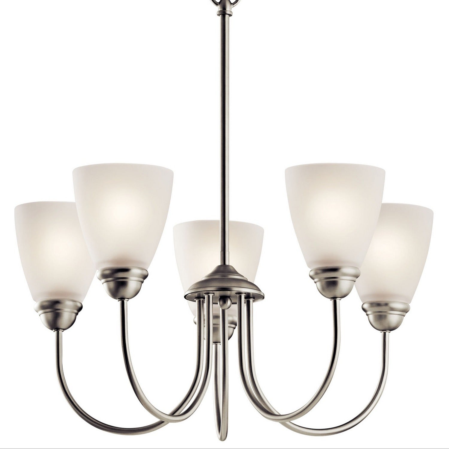 Kichler - 43638NI - Five Light Chandelier - Jolie - Brushed Nickel