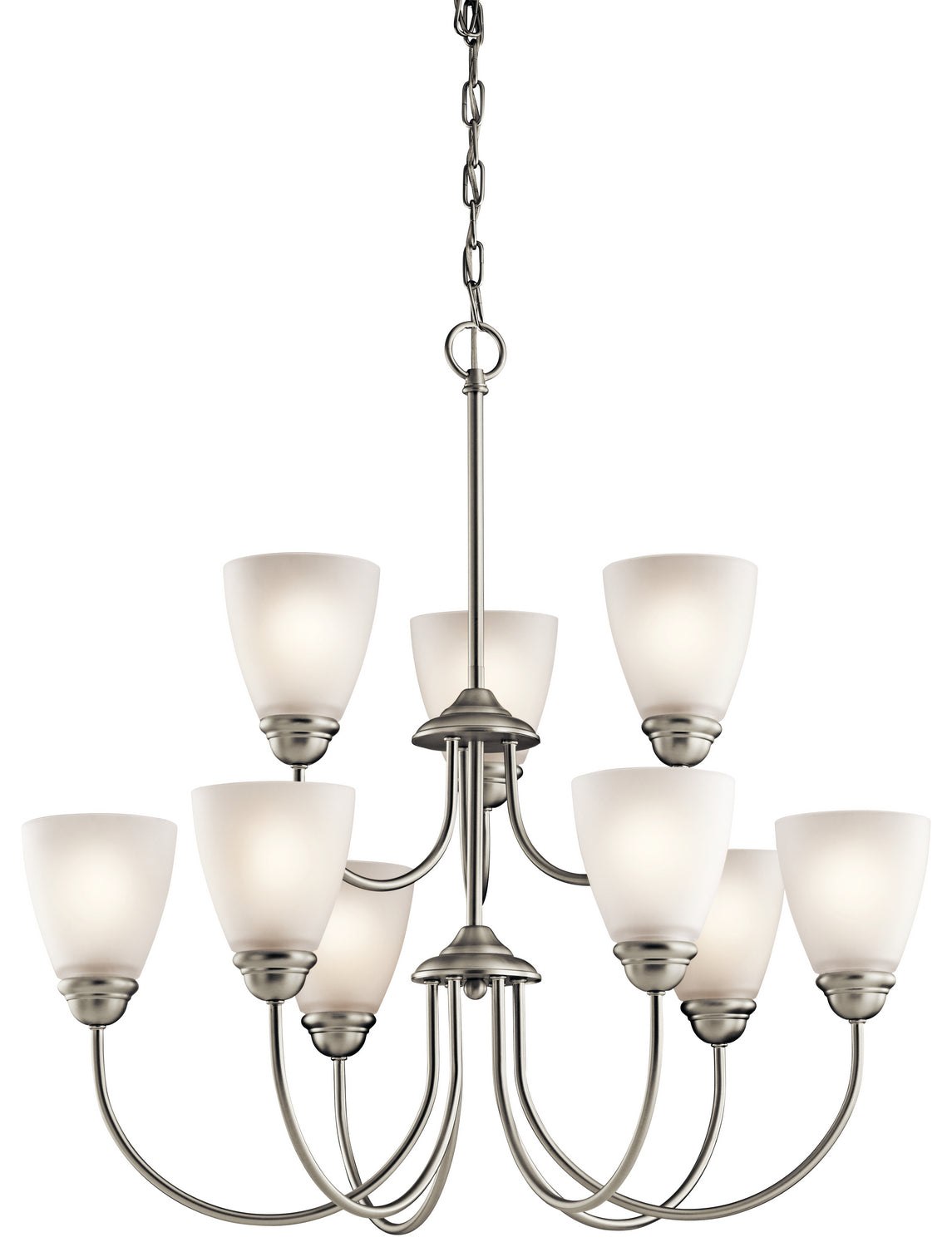 Kichler - 43639NI - Nine Light Chandelier - Jolie - Brushed Nickel