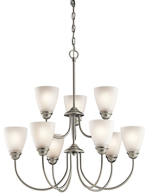 Kichler - 43639NI - Nine Light Chandelier - Jolie - Brushed Nickel