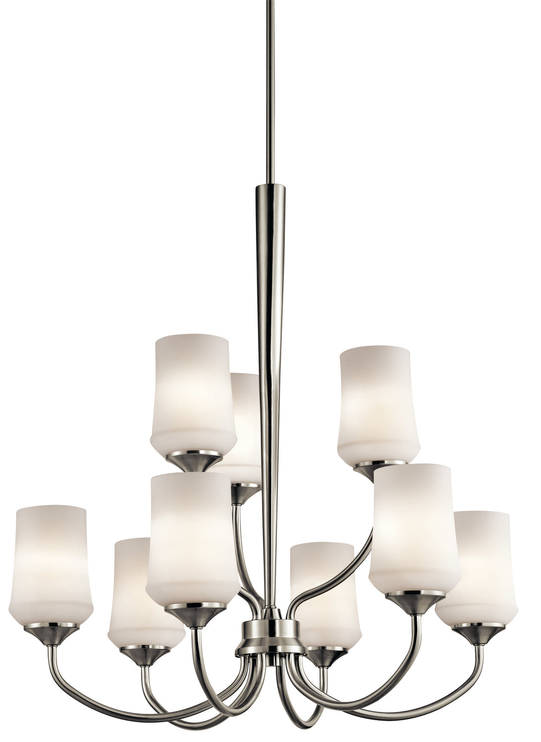 Kichler - 43666NI - Nine Light Chandelier - Aubrey - Brushed Nickel