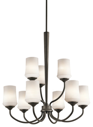 Kichler - 43666OZ - Nine Light Chandelier - Aubrey - Olde Bronze