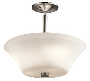 Kichler - 43669NI - Three Light Semi Flush Mount - Aubrey - Brushed Nickel