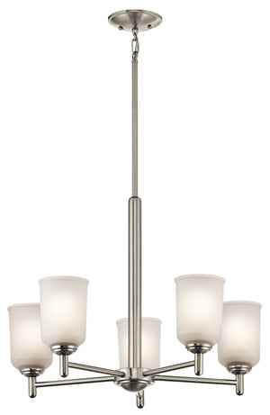 Kichler - 43671NI - Five Light Chandelier - Shailene - Brushed Nickel