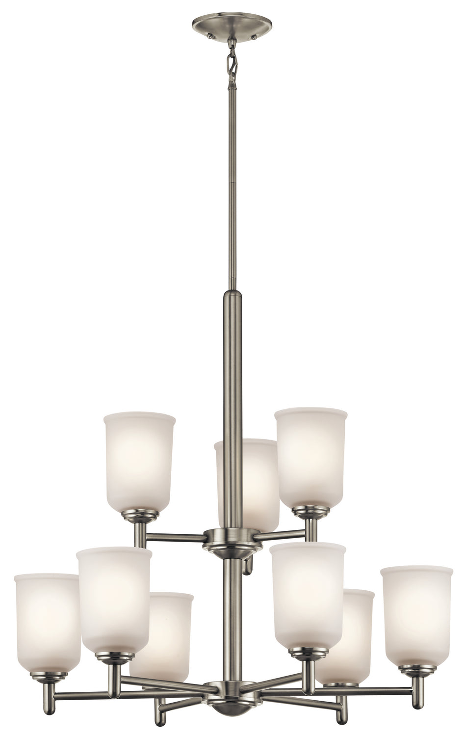 Kichler - 43672NI - Nine Light Chandelier - Shailene - Brushed Nickel