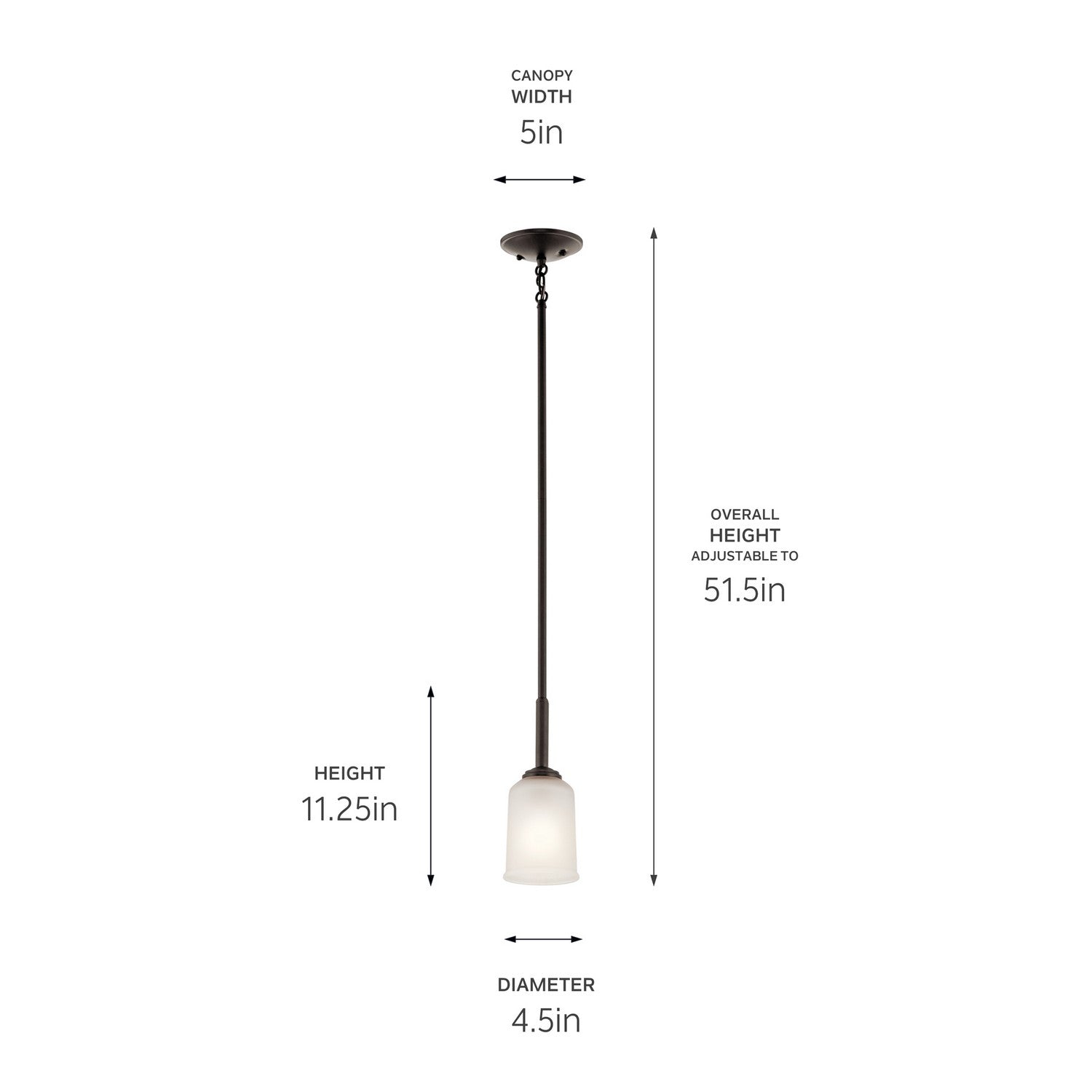 Kichler - 43674OZ - One Light Mini Pendant - Shailene - Olde Bronze