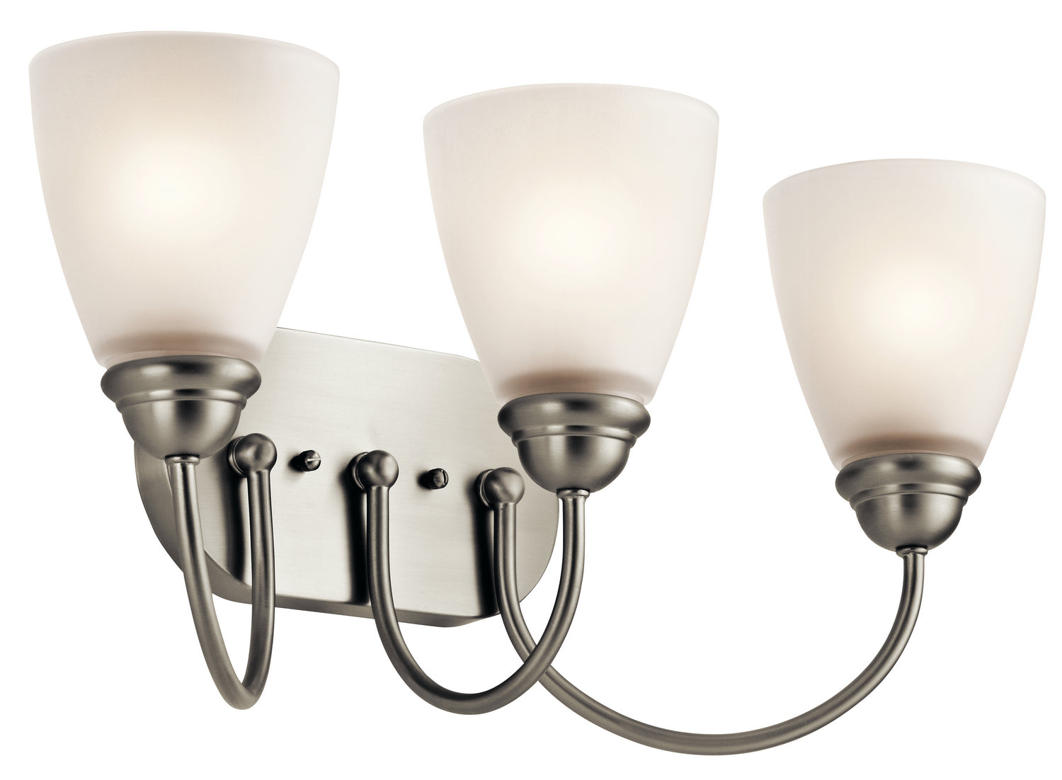 Kichler - 45639NI - Three Light Bath - Jolie - Brushed Nickel