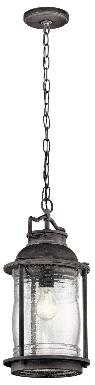 Kichler - 49572WZC - One Light Outdoor Pendant - Ashland Bay - Weathered Zinc