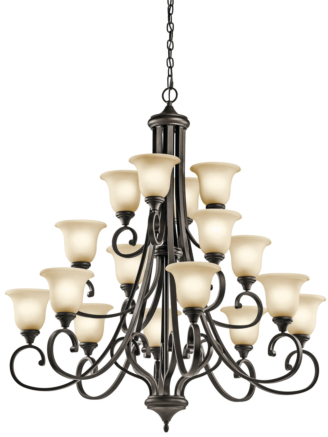 Kichler - 43192OZ - 16 Light Chandelier - Monroe - Olde Bronze