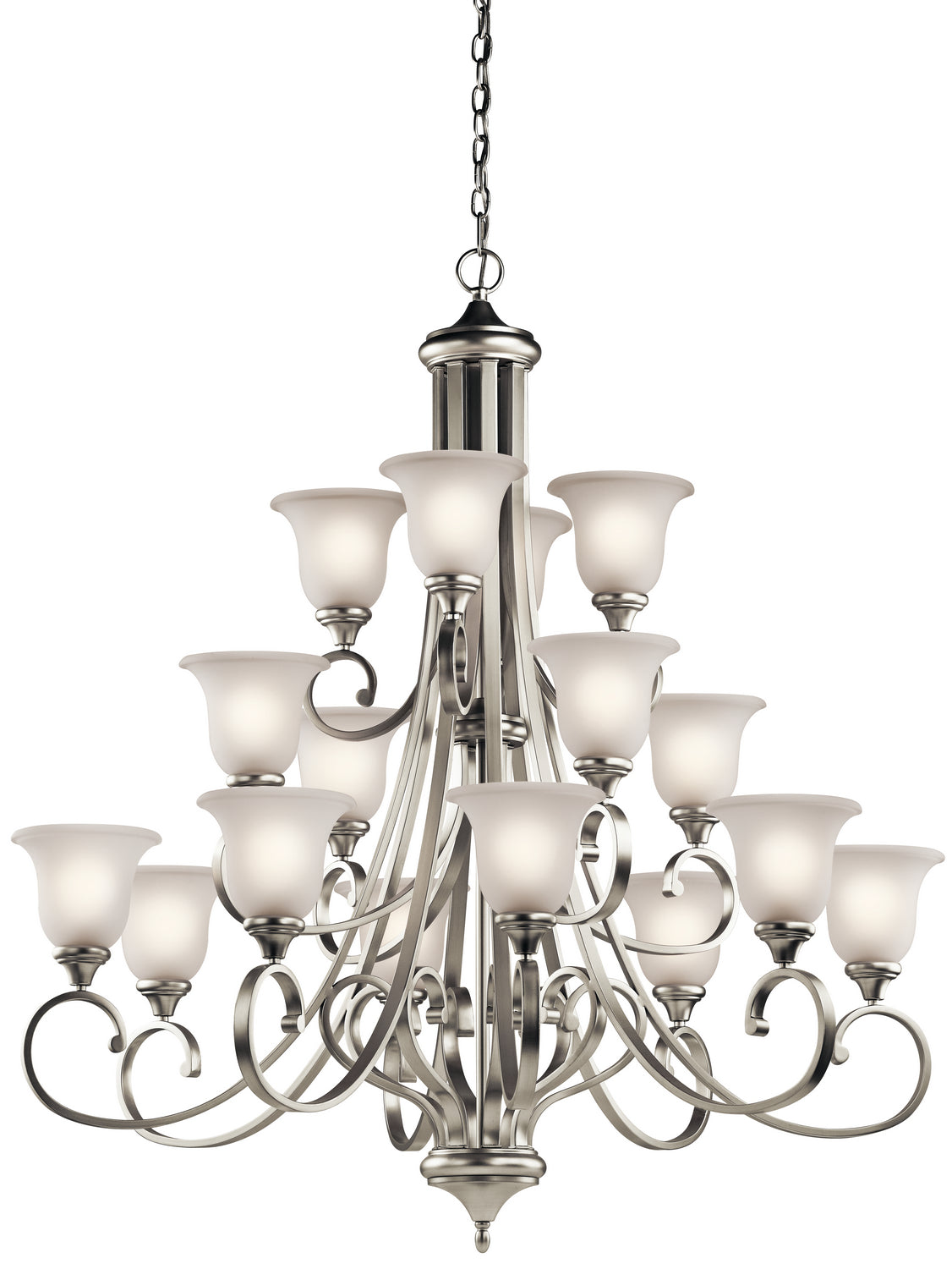 Kichler - 43192NI - 16 Light Chandelier - Monroe - Brushed Nickel