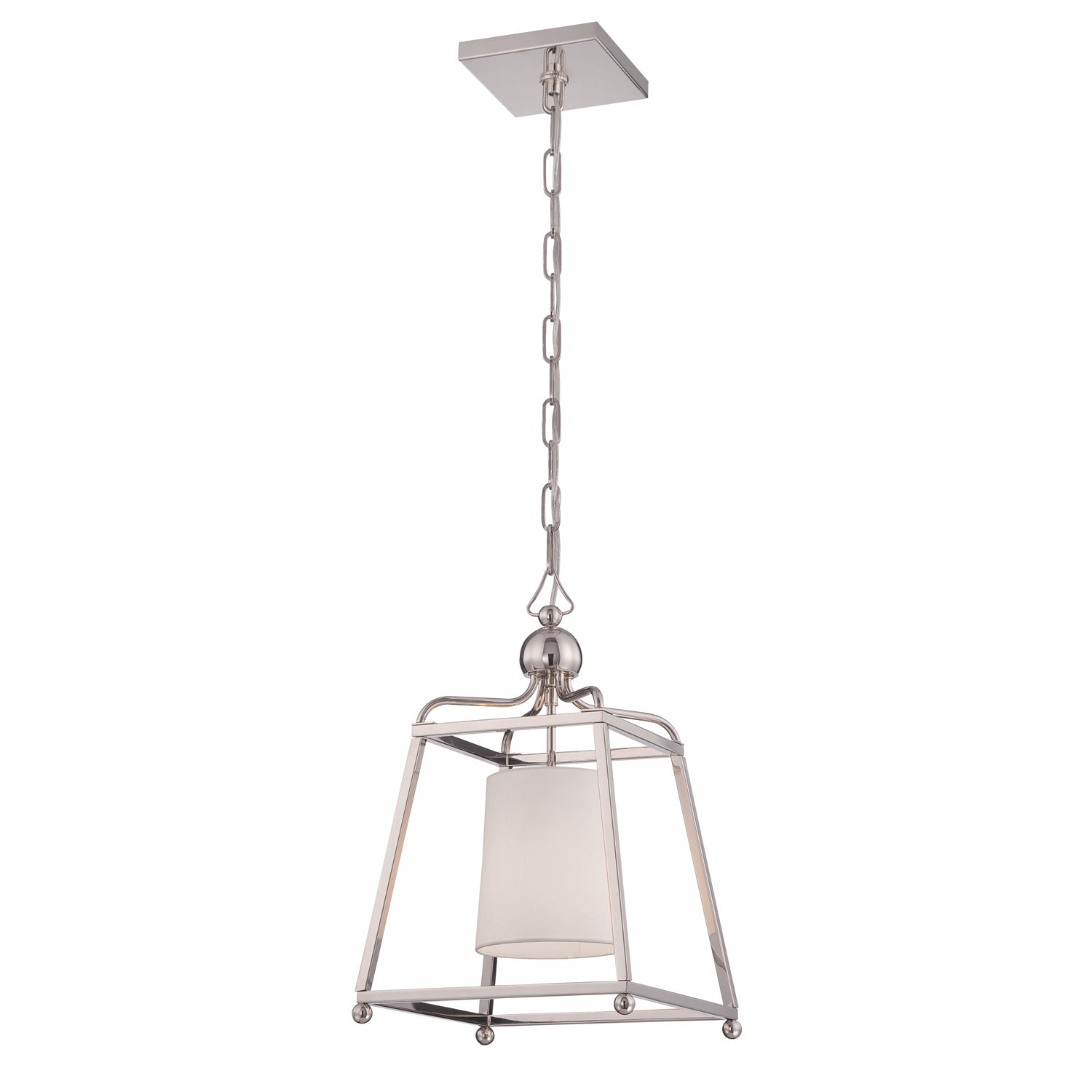 Crystorama - 2240-PN - One Light Pendant - Sylvan - Polished Nickel