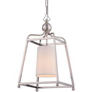 Crystorama - 2240-PN - One Light Pendant - Sylvan - Polished Nickel