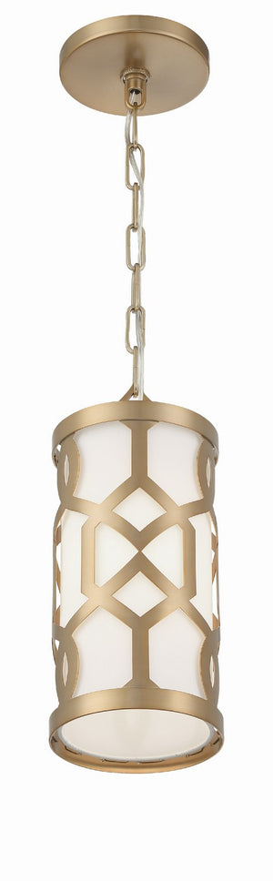 Crystorama - 2260-AG - One Light Pendant - Jennings - Aged Brass