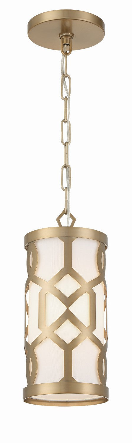 Crystorama - 2260-AG - One Light Pendant - Jennings - Aged Brass