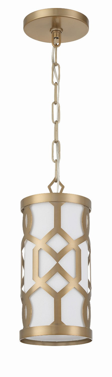 Crystorama - 2260-AG - One Light Pendant - Jennings - Aged Brass