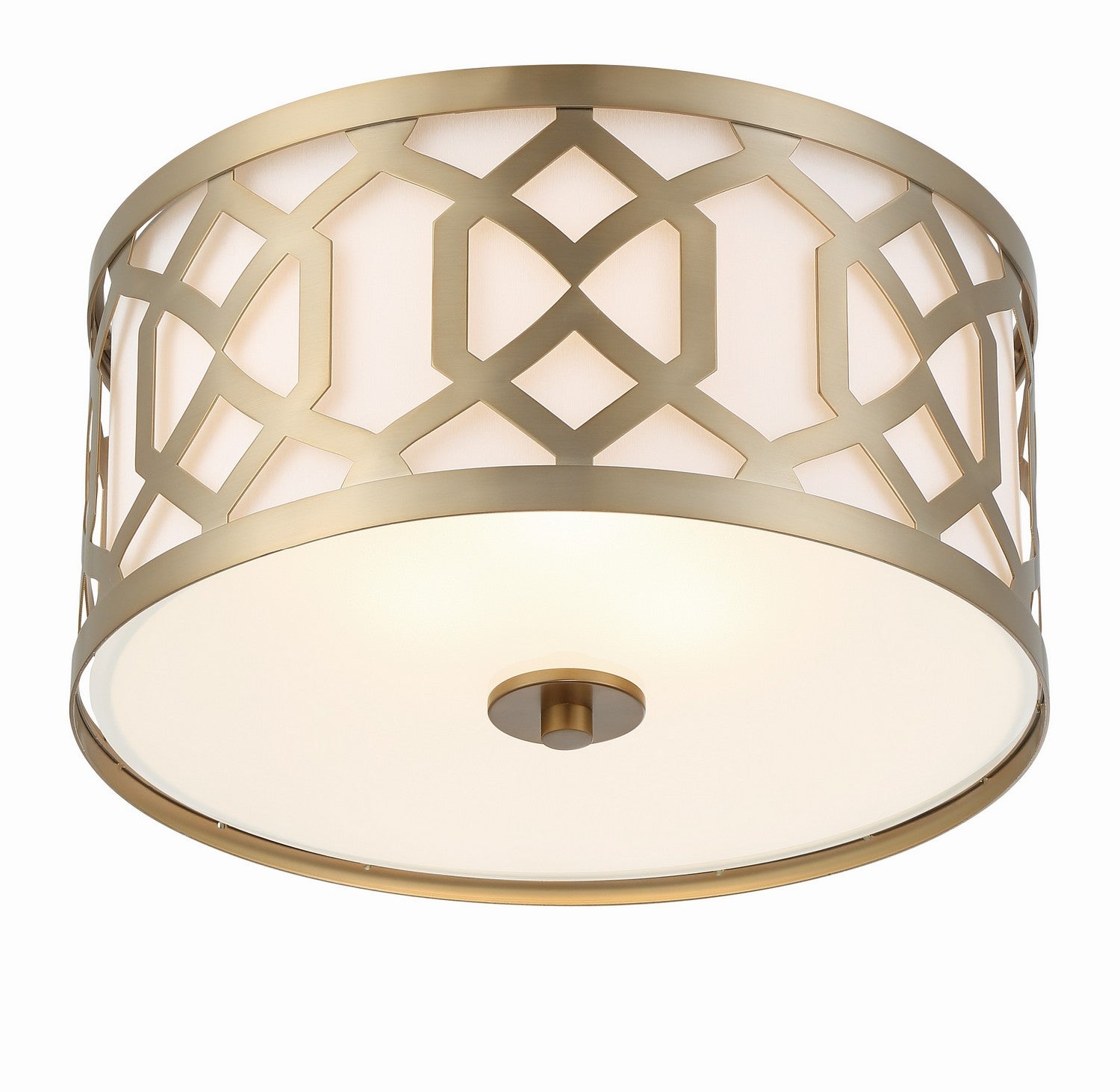 Crystorama - 2263-AG - Three Light Flush Mount - Jennings - Aged Brass