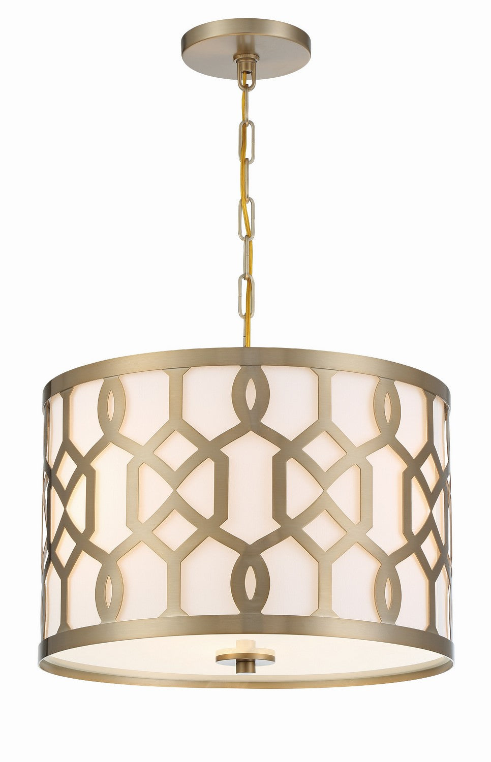 Crystorama - 2265-AG - Three Light Chandelier - Jennings - Aged Brass