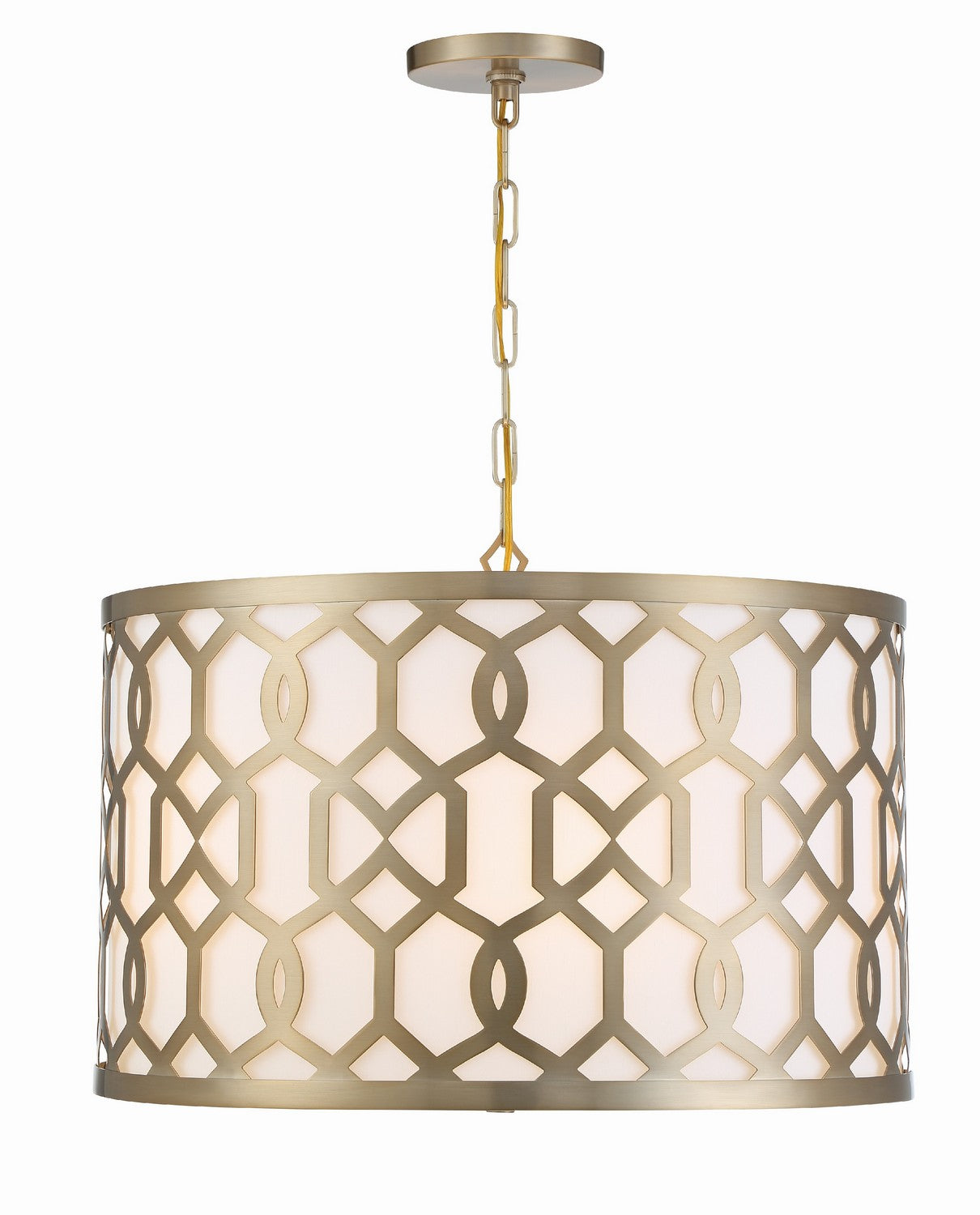 Crystorama - 2266-AG - Five Light Chandelier - Jennings - Aged Brass