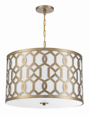 Crystorama - 2266-AG - Five Light Chandelier - Jennings - Aged Brass