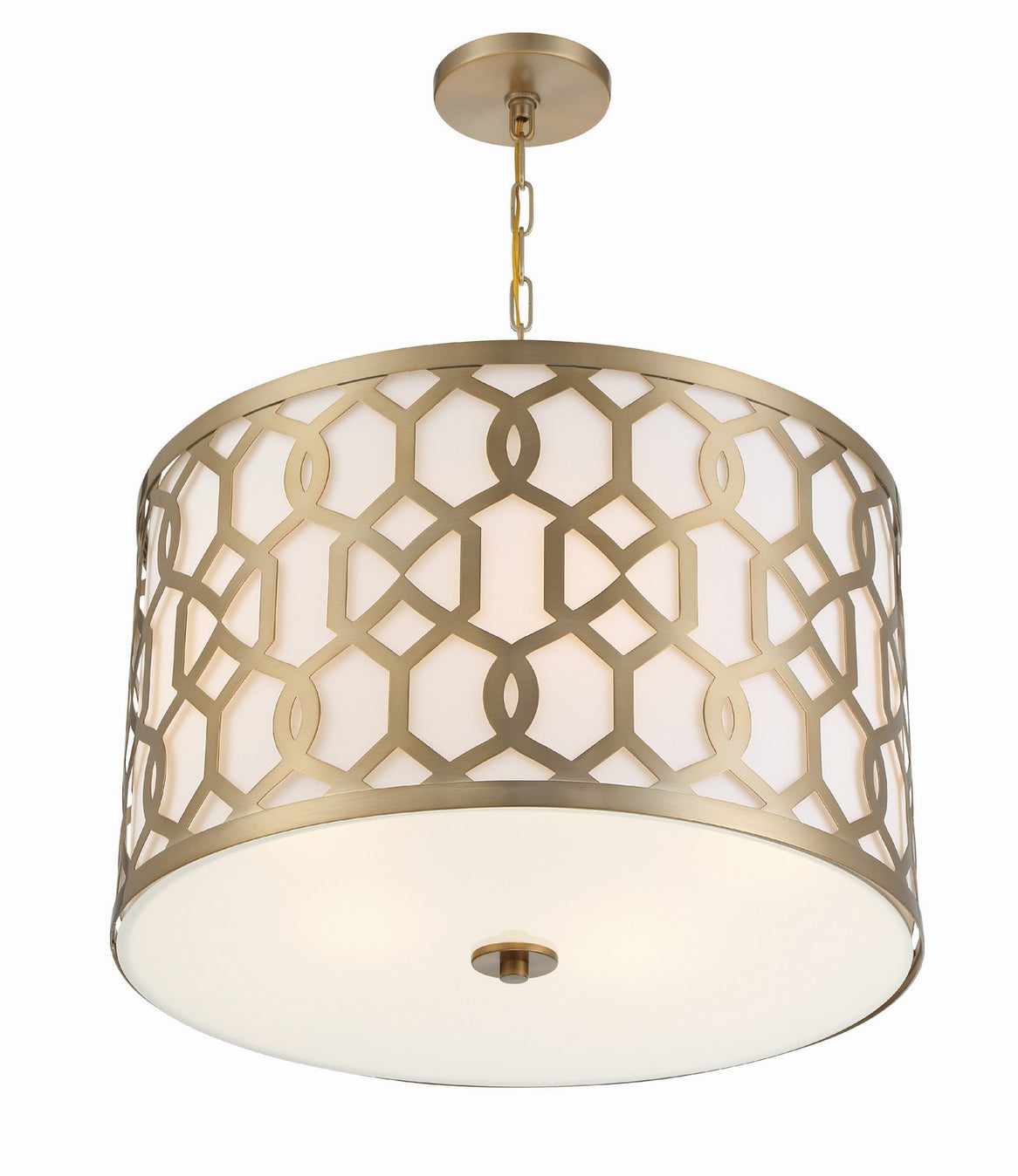 Crystorama - 2266-AG - Five Light Chandelier - Jennings - Aged Brass