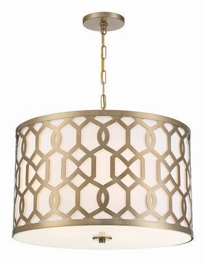 Crystorama - 2266-AG - Five Light Chandelier - Jennings - Aged Brass