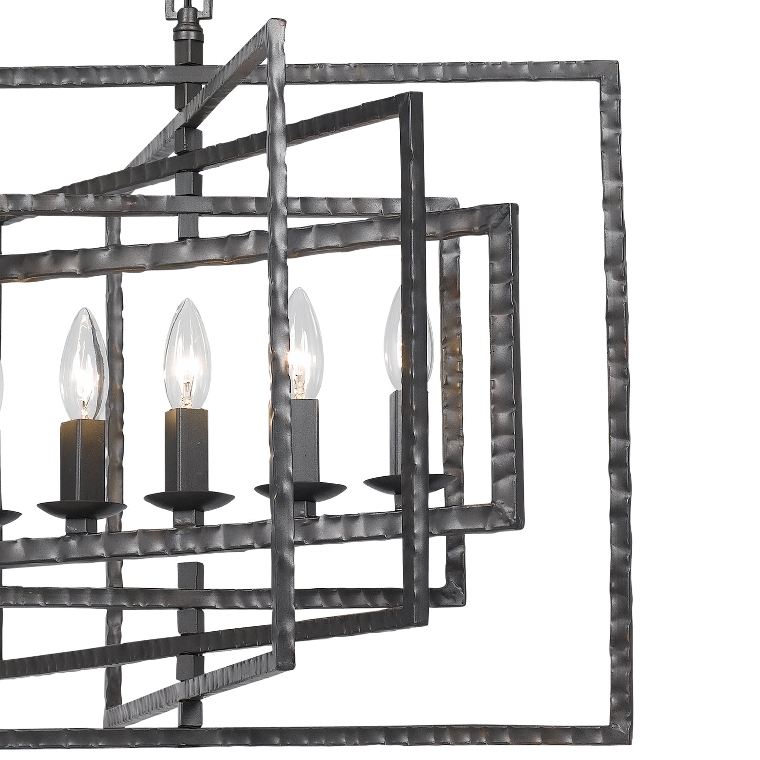 Crystorama - 336-RS - Five Light Chandelier - Capri - Raw Steel