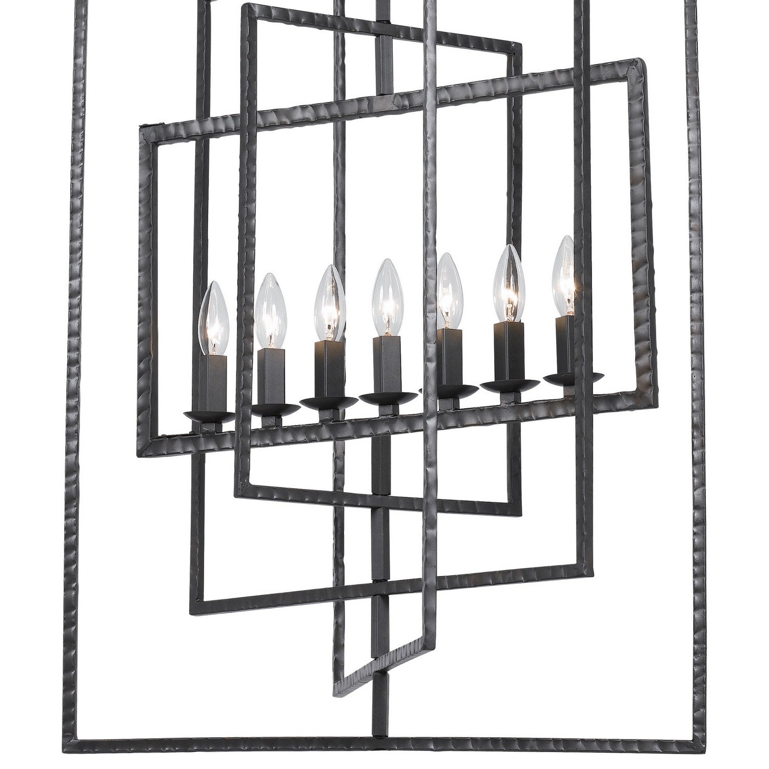 Crystorama - 339-RS - Seven Light Chandelier - Capri - Raw Steel