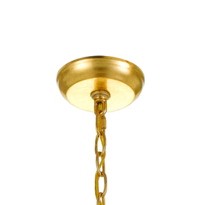 Crystorama - 545-GA - Five Light Chandelier - Layla - Antique Gold