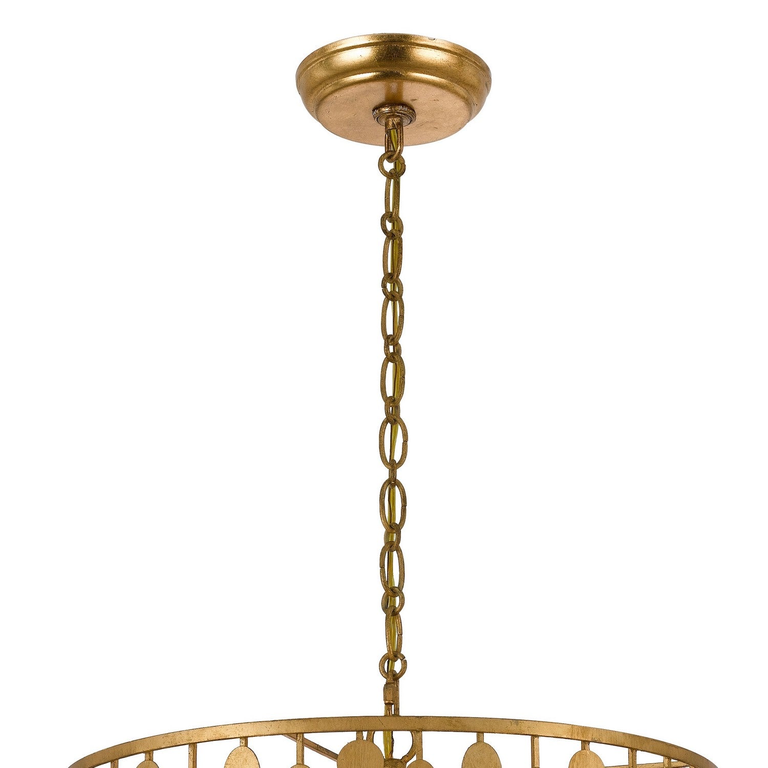 Crystorama - 545-GA - Five Light Chandelier - Layla - Antique Gold