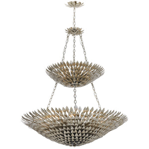 Crystorama - 599-SA - 18 Light Chandelier - Broche - Antique Silver