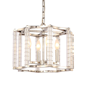 Crystorama - 8854-PN - Four Light Chandelier - Carson - Polished Nickel