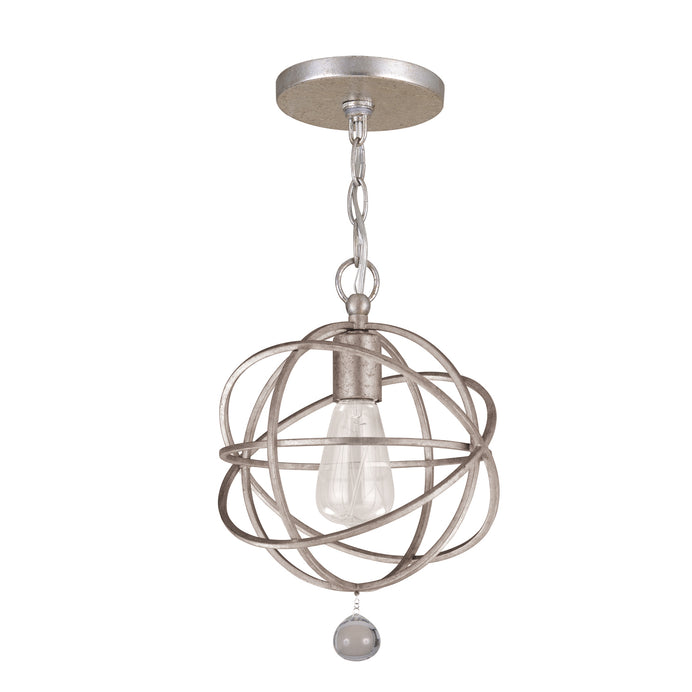 Crystorama - 9220-OS - One Light Pendant - Solaris - Olde Silver