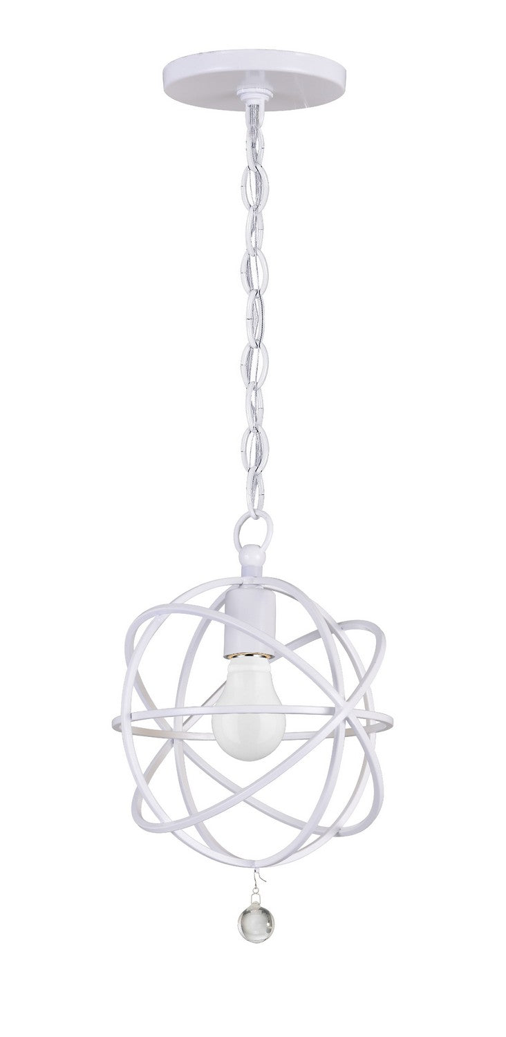 Crystorama - 9220-WW - One Light Pendant - Solaris - Wet White