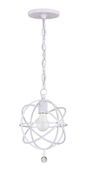 Crystorama - 9220-WW - One Light Pendant - Solaris - Wet White