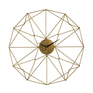 ELK Home - 51-029 - Clock - Angular Wirework - Brass